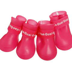 Pet Dog Rain Boots Booties Waterproof Protective Rubber Shoes