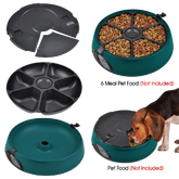 Popamazing 6 Days Cat + Dog + Rabbit Meal Automatic Pet Feeder Auto Dispenser
