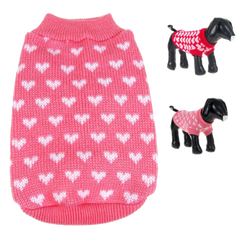 Silvercell Pets Puppy Dogs Clothes Jacket Little Heart Knit Sweater Coat