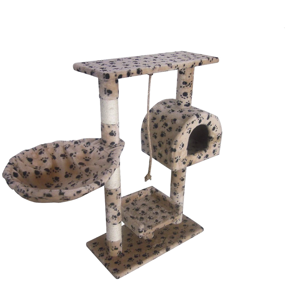 Leopet Kbm001 2grau Cat Tree Scratching Post Kitten Climbing Excercise