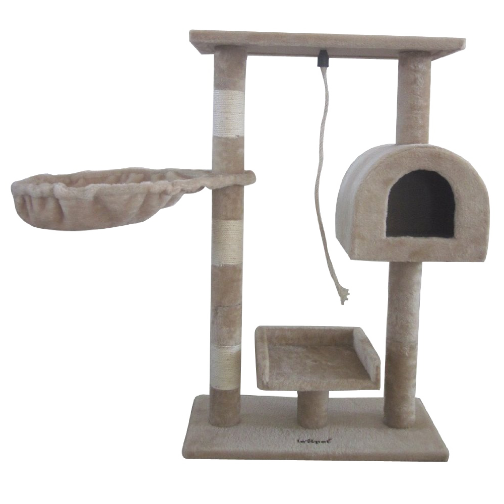 Leopet Kbm001 2grau Cat Tree Scratching Post Kitten Climbing Excercise