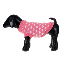 Silvercell Pets Puppy Dogs Clothes Jacket Little Heart Knit Sweater Coat