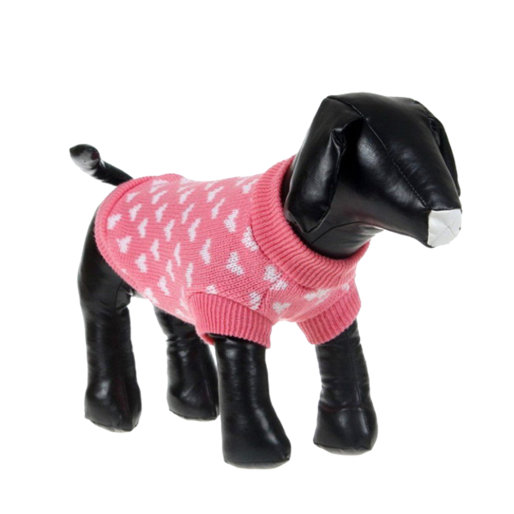 Silvercell Pets Puppy Dogs Clothes Jacket Little Heart Knit Sweater Coat